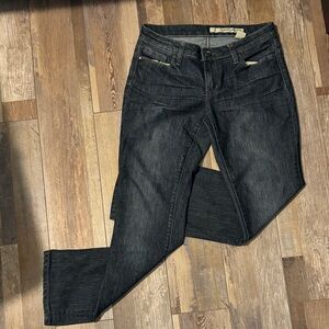 DKNY Dark Wash Straight Leg Denim Jeans Size 8P